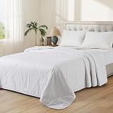 Lightweight White 100% Cotton Quilt