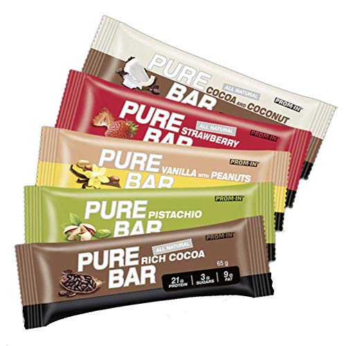 All natural high percantage protein low carb ESSENTIAL PURE BAR de PROM-IN Cover