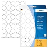 Algopix Similar Product 10 - HERMA 2257 Seal Labels 19 mm Round