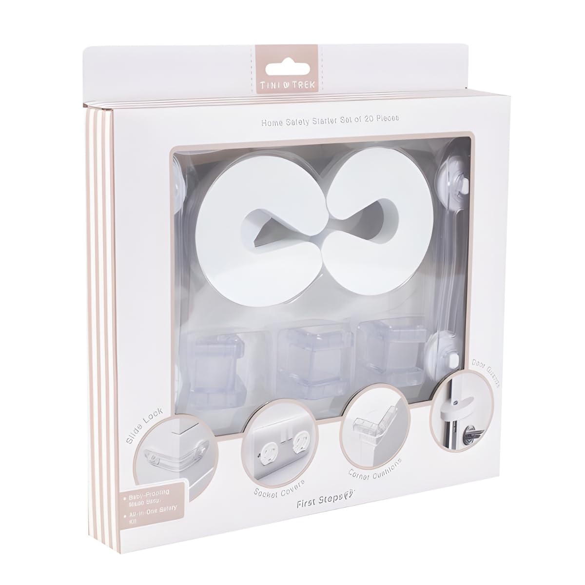 20-Piece Home Safety Starter Set for Babies & Toddlers – Multifunction Safety Locks, UK Plug Socket Covers, Corner Protectors & Door Slam Stoppers – Essential Childproofing Kit