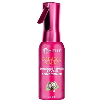 Mielle Organics Babassu & Mint Damage Repair Leave-In Conditioner for Damage Free Styling, 6.7 Ounce