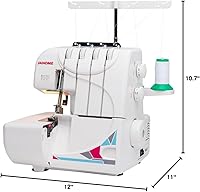 Vista 10 de Janome MOD-8933 Serger con Roscado Lay-In, 3 y 4 Roscas Convertible con Alimentación Diferencial
