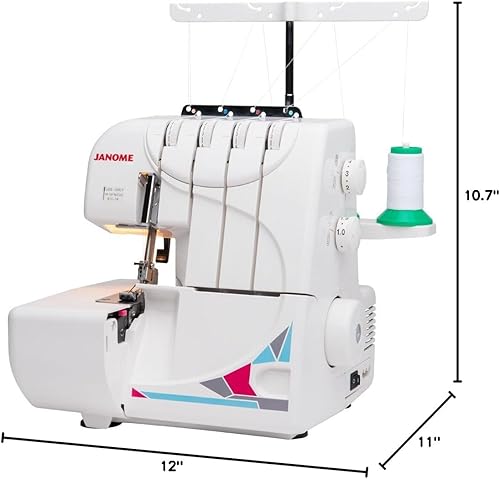 Miniatura 10 de Janome MOD-8933 Serger con Roscado Lay-In, 3 y 4 Roscas Convertible con Alimentación Diferencial