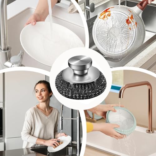 Almofadas de lã para purificador de aço, purificador de lã de aço inoxidável - Purificador de limpez