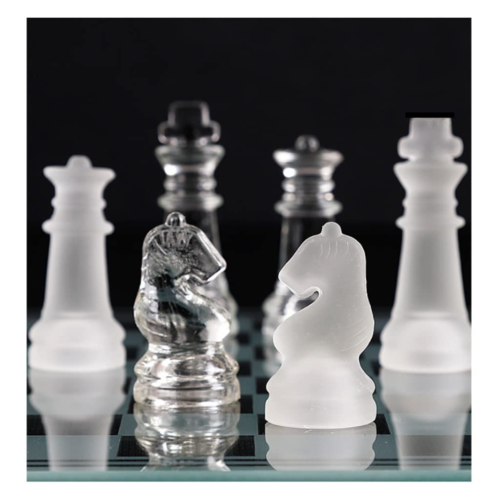ZAW Scacchi Set di Scacchi Speciali for Giochi di Fascia Alta, Ornamenti di Cristallo di Scacchi Regalo Regalo for Studenti, Amanti degli Scacchi e Adulti Chess (Dimensione : 25CM)