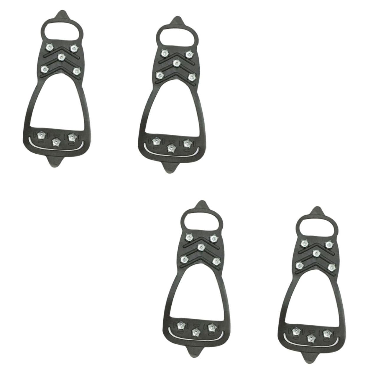 BESPORTBLE Rubber Crampons for Snow Shoes Ice Cleats Over Shoe Ice Cleats Snow Spikes for Hiking