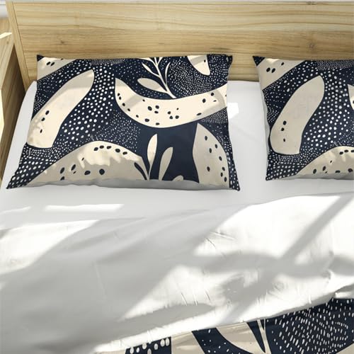 Parure de lit géométrique abstraite de qualité supérieure avec housse de couette légère 200x200 - 5