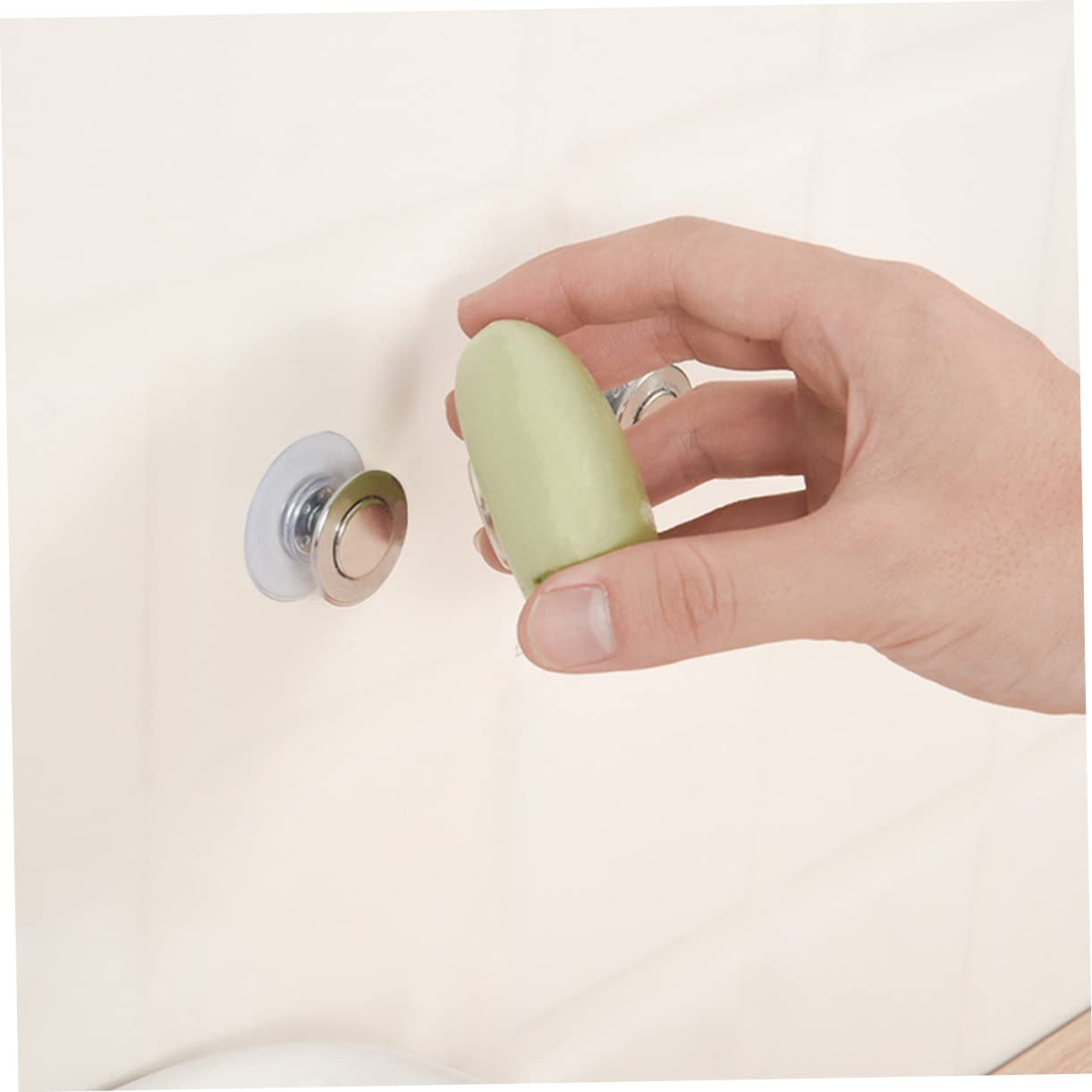 COLLBATH 4 Sets Badezimmer Seifenhalter Magnetischer -Edelstahl- -seifenhalter