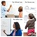 Kassa Reusable & Removable White Board Wallpaper | 1.4ft x 8ft Self Adhesive Dry Erase Contact Paper | 3 Markers & Eraser Cloth Included | for Home, Office, School & Kids Art & Decoration