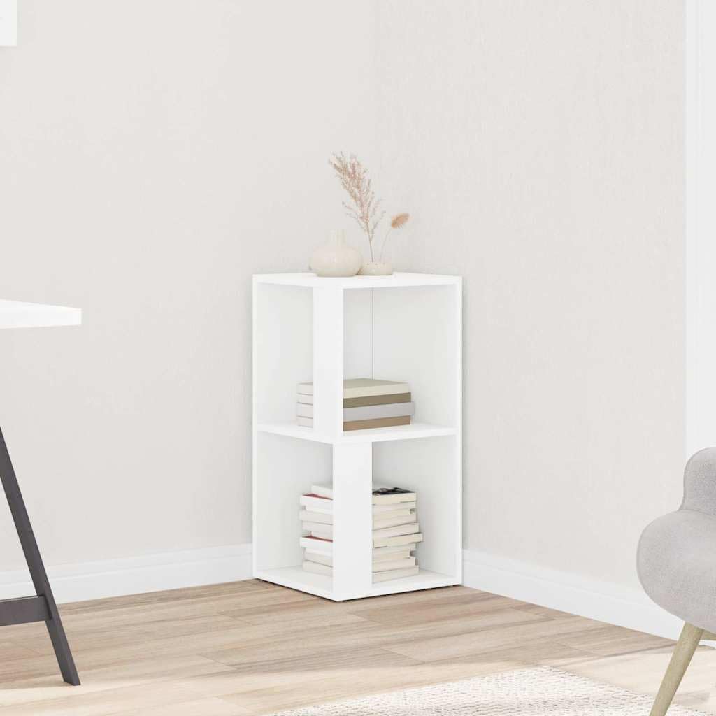 Armadio angolare in legno compensato, bianco, 33 x 33 x 67 cm