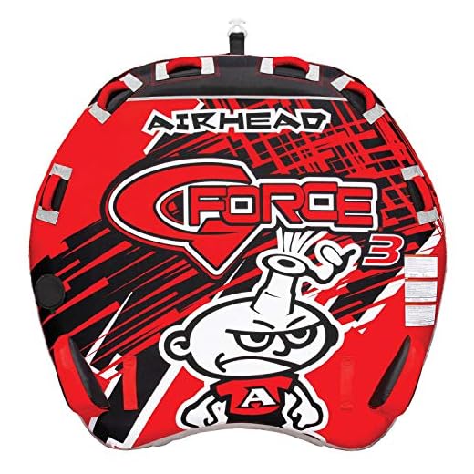 AIRHEAD AHGF-3 G-Force 3 Triple Rider Inflatable Towable Lake Performance Tube