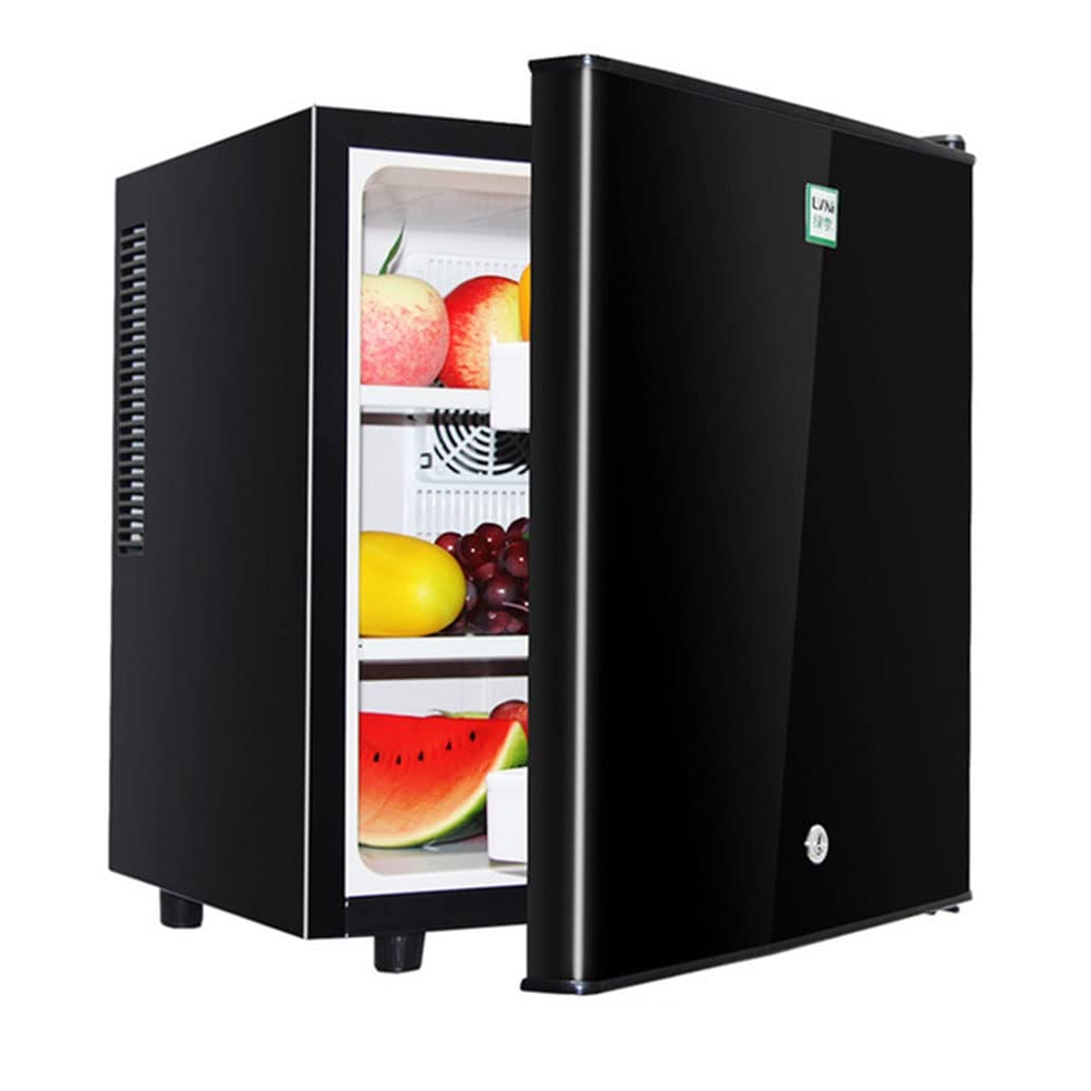 40L Mini Frigo Da Tavolo Frigorifero Per Bevande E Birra Autoportante Con Serratura Sotto Il Bancone Larder Con Raffreddamento E Calore Luce LED + Serratura E Chiave Per Alberghi, Camere Da Letto ( Co