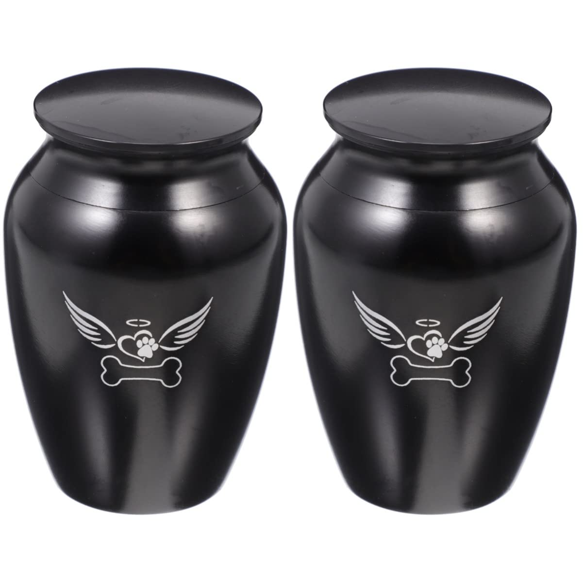 Mipcase 2 Piezas Urna Recuerdo De Cenizas De Mascotas Ataúd Cinerario Gato Ataúd De Cenizas De Gato Ataúd Cinerario para Perros Mini Regalos Animal Acero Inoxidable Perro Mascota