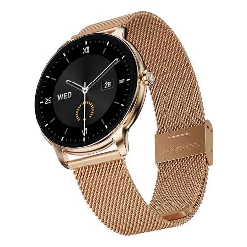 Boat Chrome Iris Fashion Smart Watch for Women - Elegant Ultra-Sleek Dial, Light-Weight Metal Body, 1.32