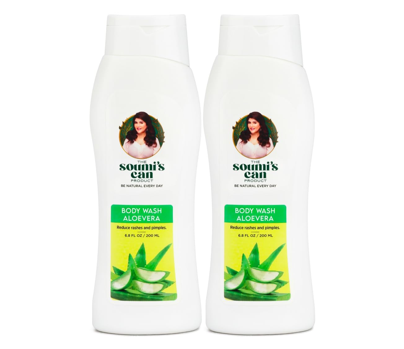 THE SOUMI'S CAN PRODUCT Body Wash Aloevera | Refreshing Aloe Vera, Lemon Grass & Mint Extracts for Deep Hydration, Skin Nourishment & Moisture Retention | Natural Body Wash suitable for Women & Men | Gentle Cleansing for all Skin Types | 200ml (Pack of 2)-picture-49