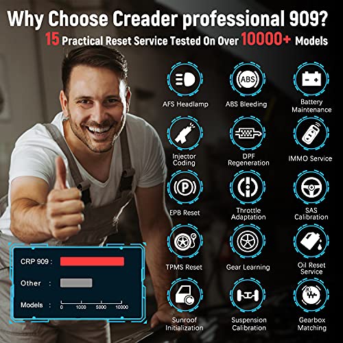 image for (2021 Enhanced Ver)LAUNCH CRP909 Professional OBD2 Scanner for Car Cod