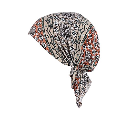 Preisvergleich Produktbild TEBAISE Turban Damen, Kopfbedeckung Turban Sommer Winnter Hut Chemo Kopfbedeckungen Headwear Muslim Kopftuch Turban Mütze Beanie