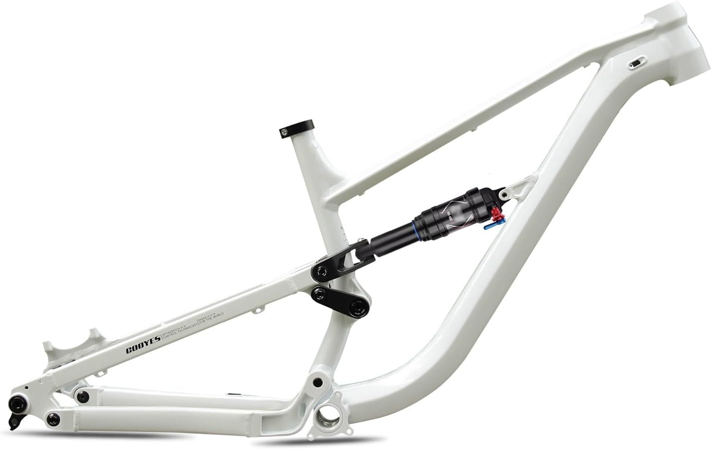 27.5/29er Mountain Bike Boost Frame 148mm Thru-Axle DH/AM/Enduro Softtail Frame 15/16.5/18" Aluminium Alloy Full Suspension Bike Frame Disc Brake with Rear Shock Absorber(Green,29 * 15in)
