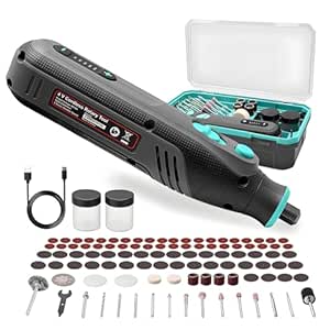 Mini Cordless Rotary Tool Kit, 5-speed Multi-purpose Engraving Tool, With LED - View #13