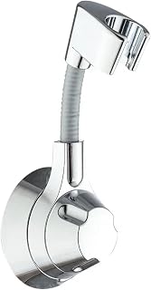 Soporte ajustable para cabezal de ducha con ventosa, soporte de boquilla giratoria multiángulo para instalación sin perforaciones (galvanoplastia)