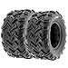 SunF 21x7-10 Front & 22x10-10 Rear 6 Ply ATV/UTV Off Road Tires A001, (Set Bundle of 4)