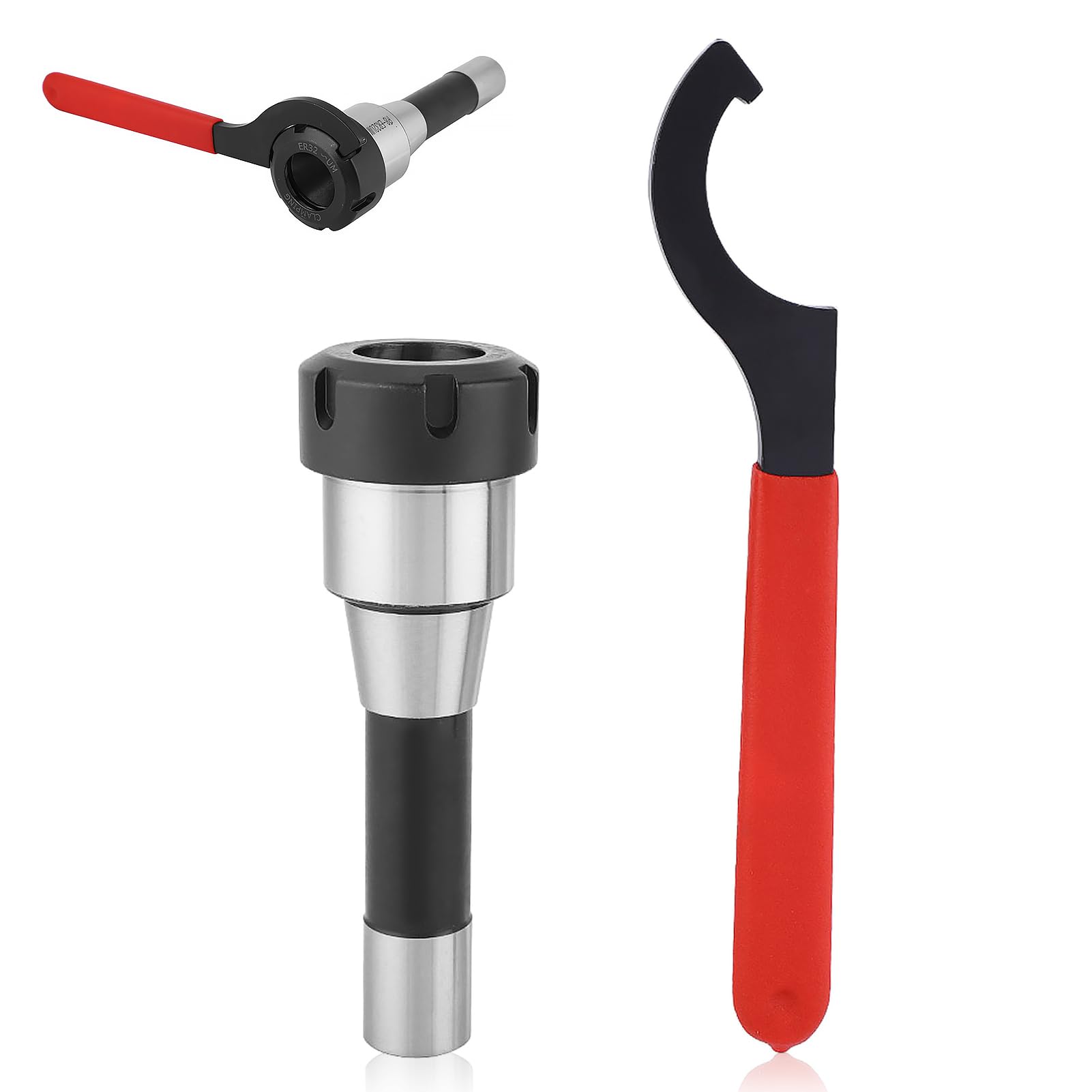 Jeanoko Spring Collet Chuck Set R8-ER32 Collet Chuck Holder Milling Cutter Tool for Reinforcing Milling Machine Parts