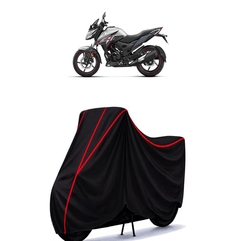 Image of X-Blade 125 Water Resistant Bike Cover for All Motorcycles & Rain | Heavy Duty Taffeta Fabric | UV Protection, Dustproof, Scratchproof | All Weather Two Wheeler Body Cover with Elastic Bottom