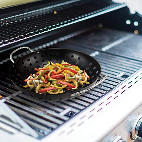 Wok barbecue pour légumes grillés Farberware soirées d'été