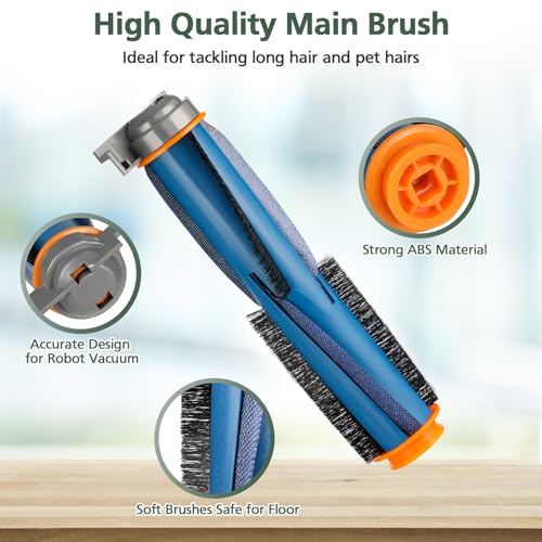 Image of Vacuum Replacement Parts Compatible With Shark RV2310AE AV2310AE RV2310AE RV2320S UR2350AE RV2300S Matrix Robot Vacuum Cleaner, 1 Brush, 2 HEPA Filter, 4 Side Brush, 1 Sponge Filter(Not For RV2310)