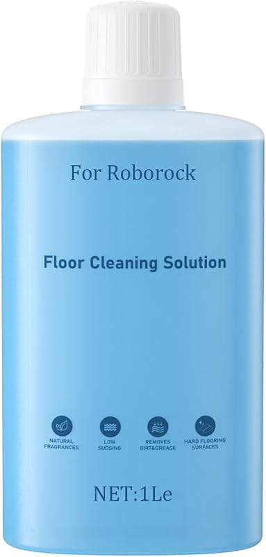 Floor Cleaning Solution – 1L (33.8 fl oz) – Hardwood Floor Cleaner Compatible with Roborock Robot Vacuums with Mopping & Wet/Dry Vacuum Functions (S7 / S8 / Q Revo/Q Series/E Series)