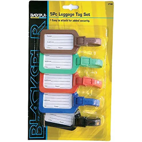 5x5 x LUGGAGE LABELS address tags holiday suitcase Cover