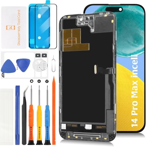 for iPhone 14 Pro Max Screen Replacement 6.7 inch Full HD,3D Touch LCD Display Digitizer Assembly with Repair Tools,Model A2894, A2651, A2893, A2896, A2895