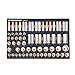 GEARWRENCH 67 Piece 1/2â€ Drive Master Metric Chrome Socket Set in Foam Storage Tray - GWMSSKT12MM