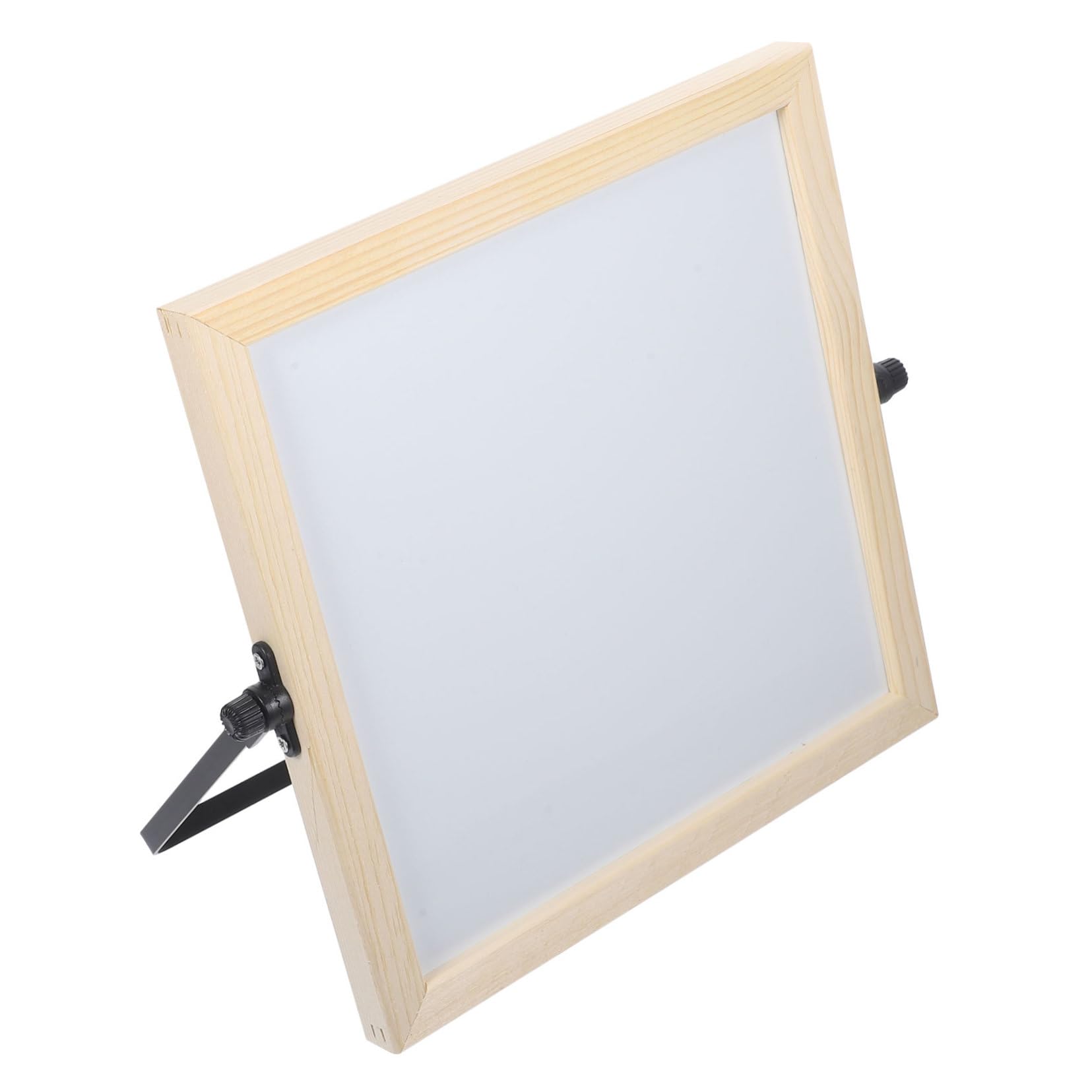HOMSFOU Doppelseitiges Whiteboard mit Holzrahmen Tragbare Abwischbare Schreibtafel für Büro und Zuhause als und Zeichenbrett