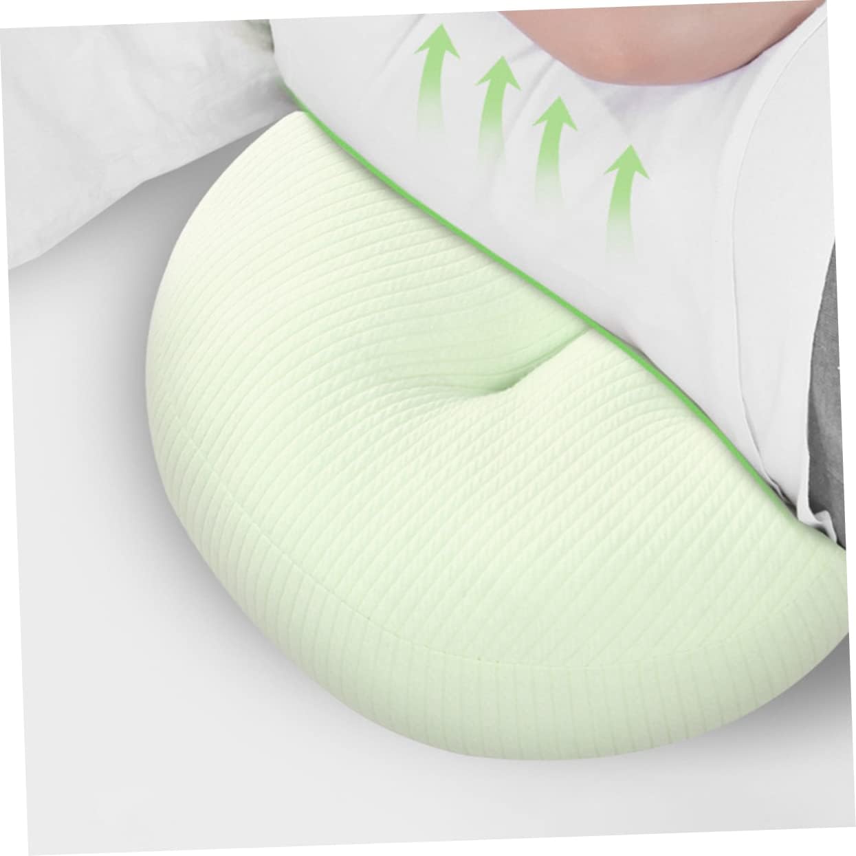 Unomor Ergonomic U-Shaped Pregnancy Pillow for Maternity Support Lumbar Pillow Waist Belly Band Sleep