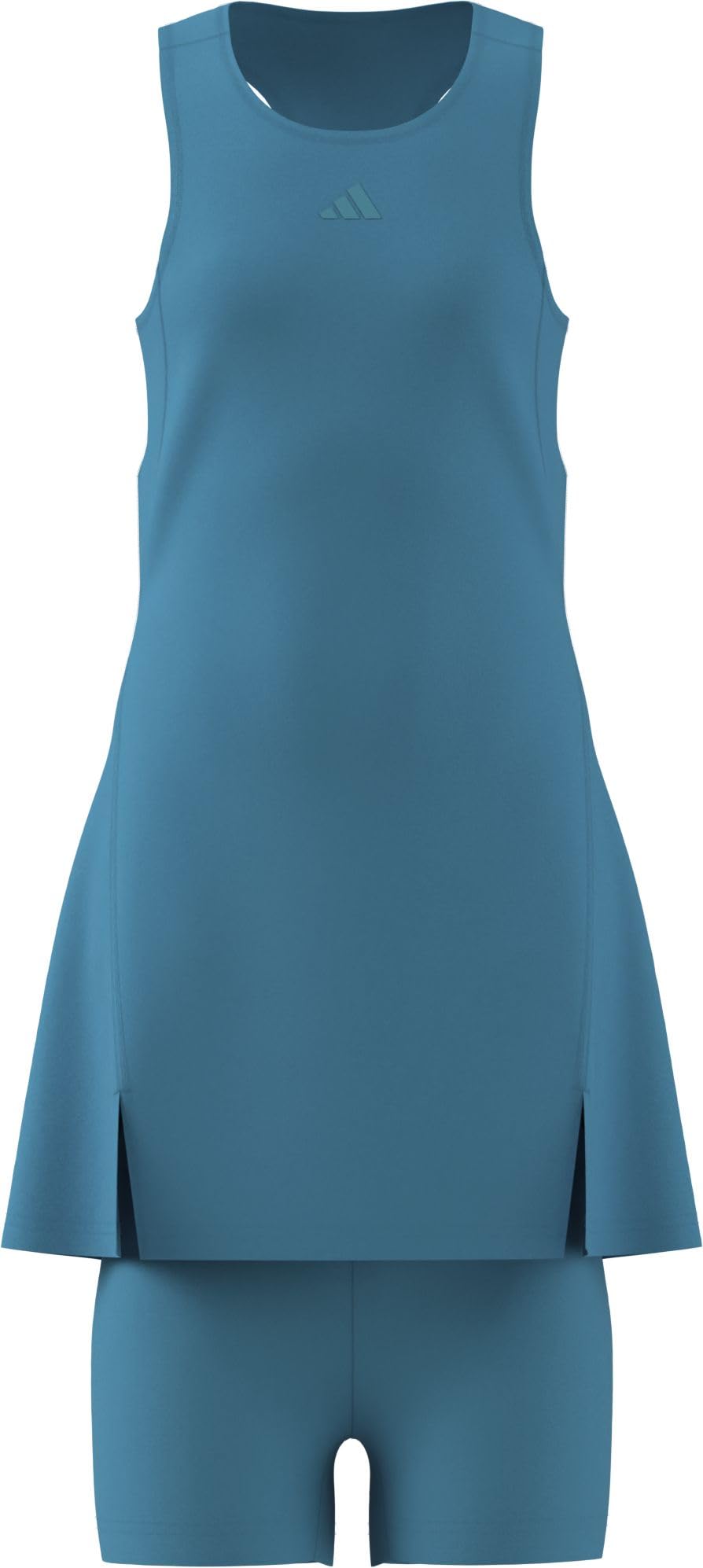 adidas Girl's Girls Club Tennis Climacool Dress, Signal Cyan, 13-14 Years