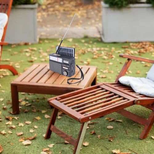 Radio solar portátil AM FM SW Bluetooth Pomya miniatura 3