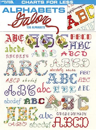 Leisure Arts 136 Alphabet Charts Sewing Book