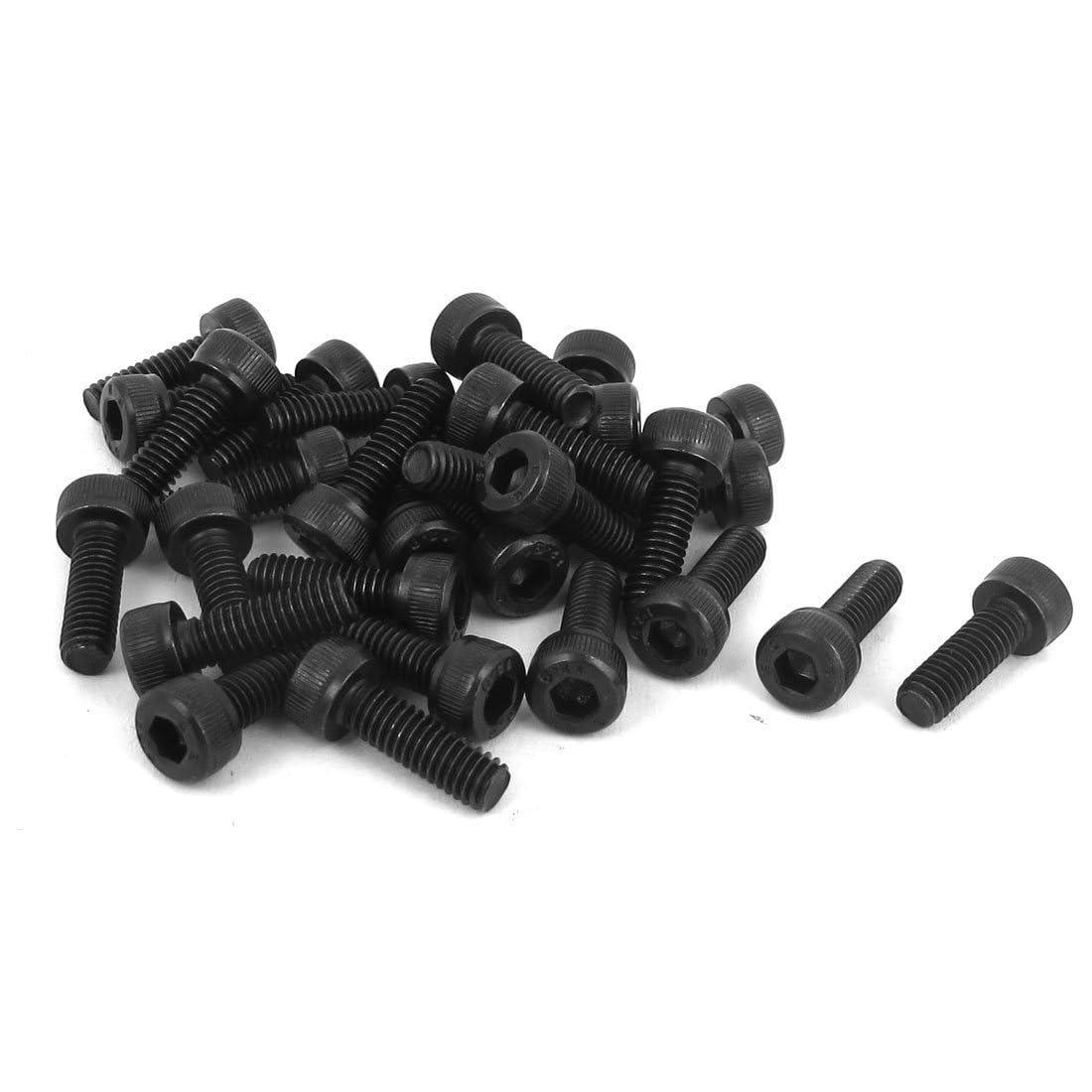 TOP-VIGOR 30Pcs Hexagon Socket Head Cap Screws, M4 x 12mm 12.9 Alloy Steel Replacement Machine Fastener Screws