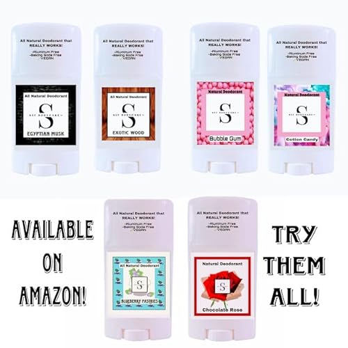 Sāf Deodorant All Natural Vegan, Plant Based Odor Buster,Whole Body Deodorant, Aluminum Free, Baking Soda Free, Gluten Free (Chocolate Rose) #TOP5