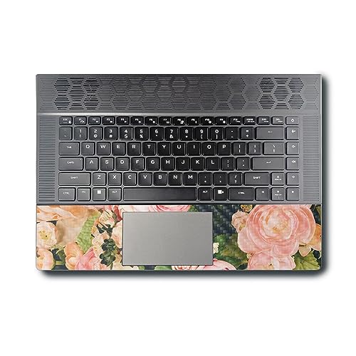 Image of MightySkins Carbon Fiber Skin Compatible with Alienware X16 R1 (2023) Full Wrap Kit - Faded Roses | Protective, Durable Textured Carbon Fiber Finish | Easy to Apply & Change Styles | Made in The USA
