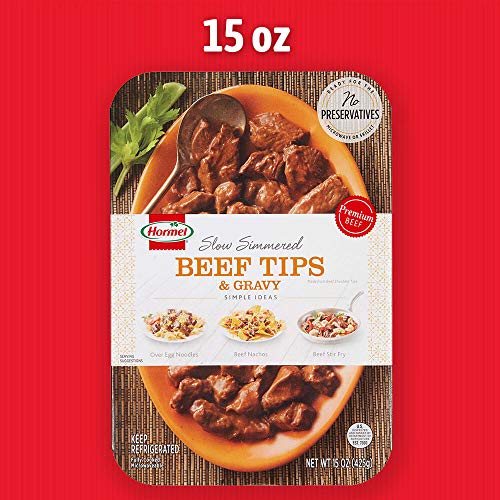 Hormel Square Table Slow Simmered Beef Tips & Gravy Refrigerated Entree, 15 Oz. #TOP7