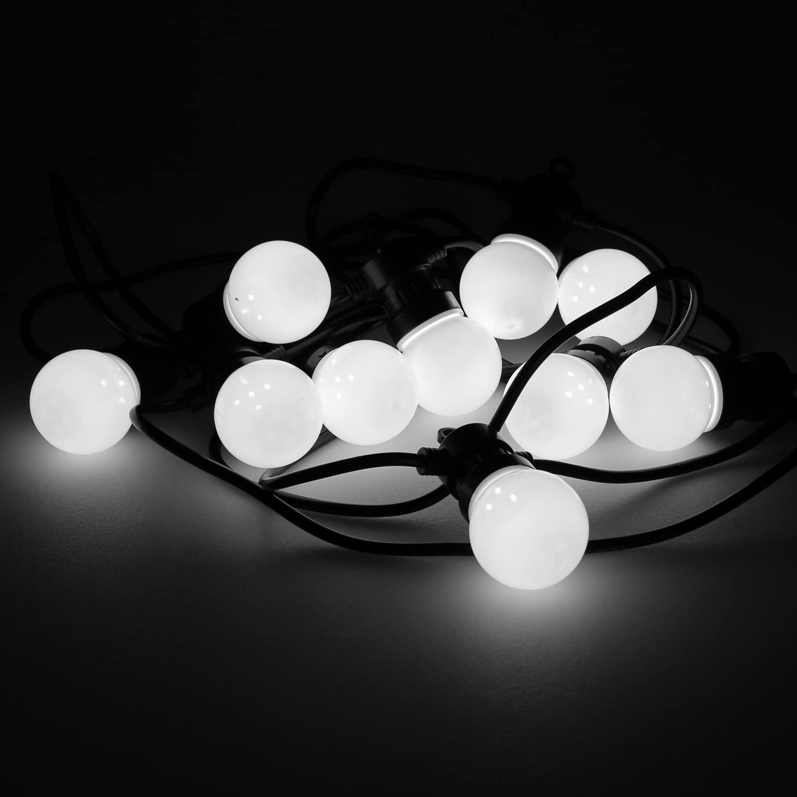 The Glow Company G50 Bulb 5M Festoon Lights - White