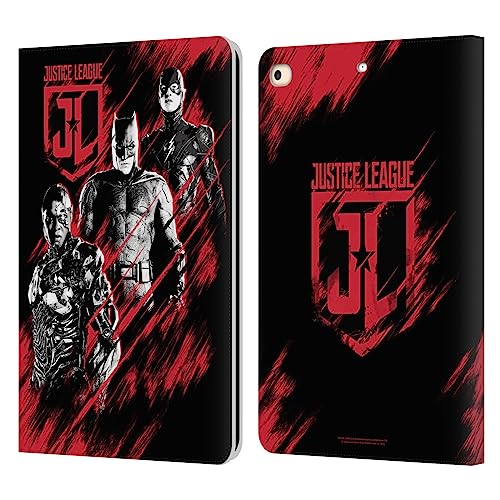 Coque iPad 9.7 Justice League en cuir avec fermeture aimantée et fentes cartes