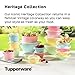 Tupperware Heritage Collection 7.6 Cup Cookie Canister, Vintage Blue Color, Dishwasher Safe and BPA Free Container (1.8 L)