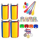Outdoor Party Games Potato Sack Race Bags for Kids Adults/ 3 Legged Race Games/Egg and Spoon Race/Ca
