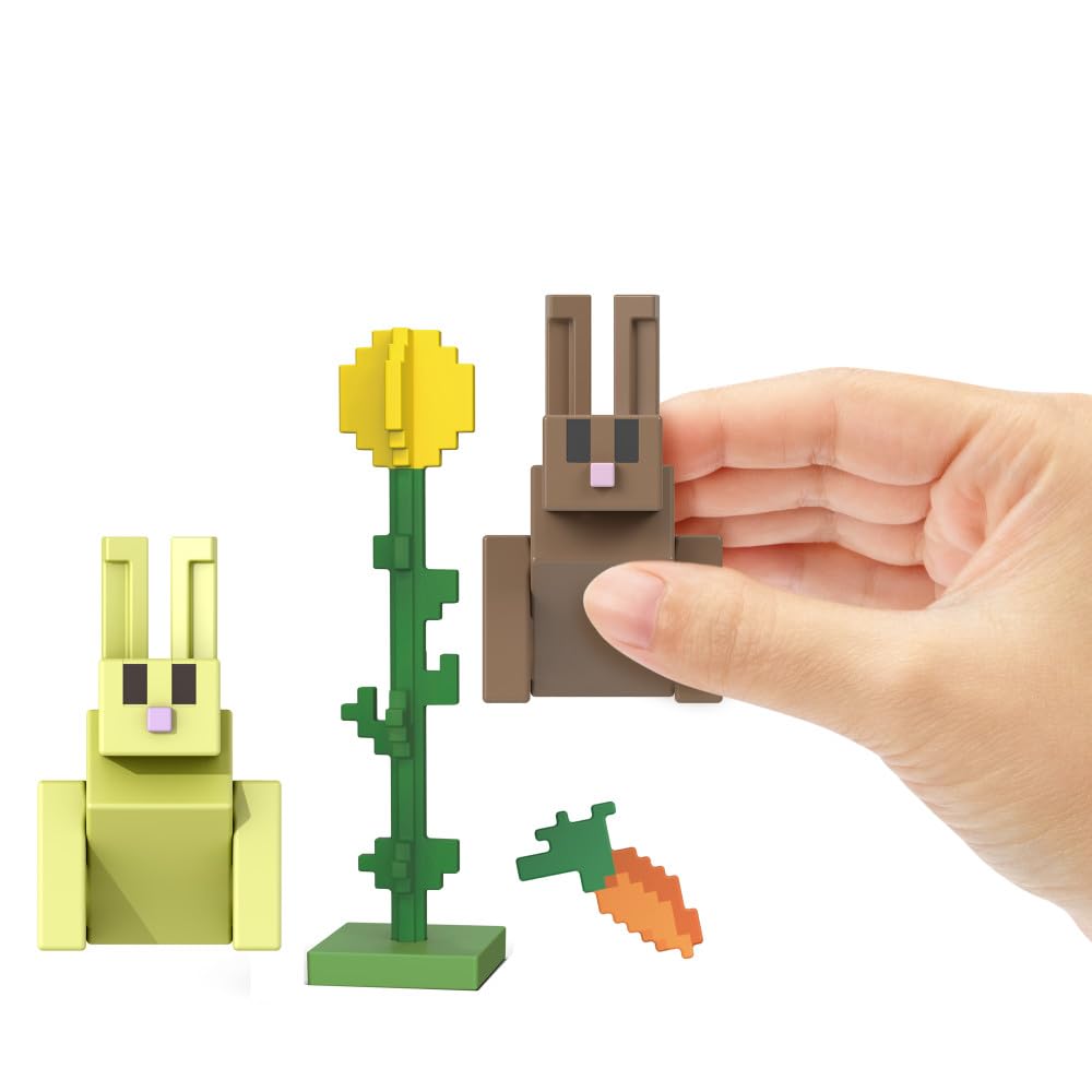 Minecraft 3.25'' Figures - Rabbits, Multicoloured - Image 2