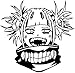 Kyoko Vinyl My Hero Academia -Himiko Toga Anime Decal Sticker for Car/Truck/Laptop (5.5" x 5.6") (Black)