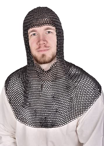 Capot de chaîne encolure carrée Battle-Merchant pour protection cou