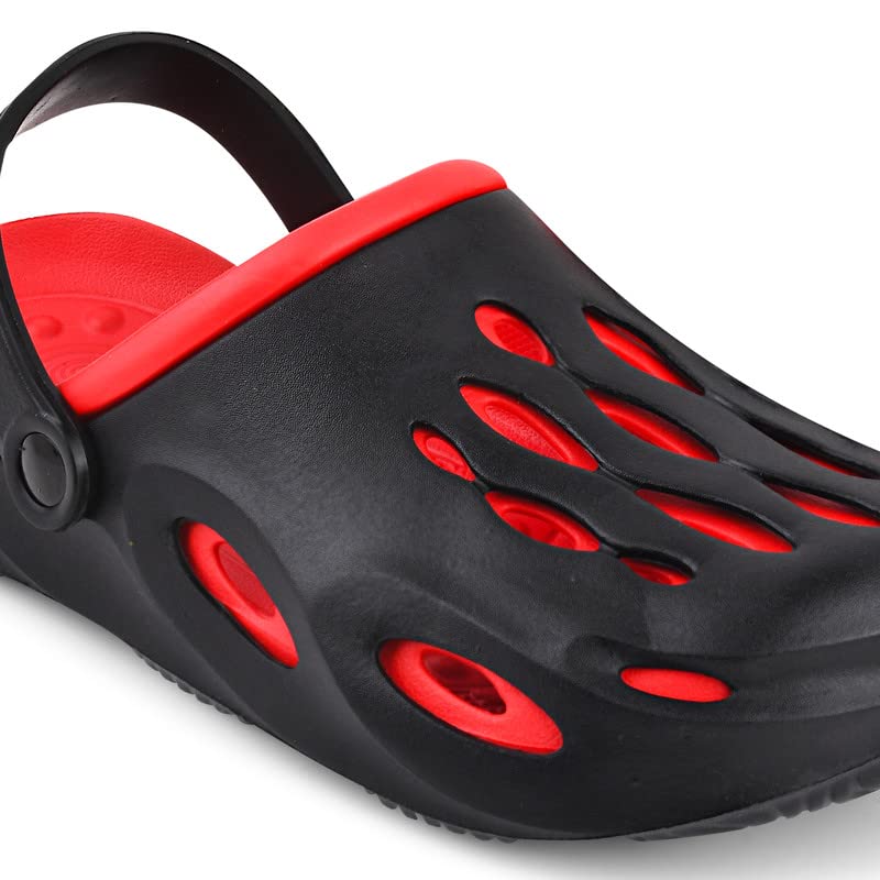 Image of SFR Men's Clogs l Lightweight, Stylish & Water Resistant Croc l Casual & Comfortable Men's Sandals with Adjustable Strap l Unisex Anti-Skid Clogs l Washable Rubber Clogs for Mens, Boys(Victor)
